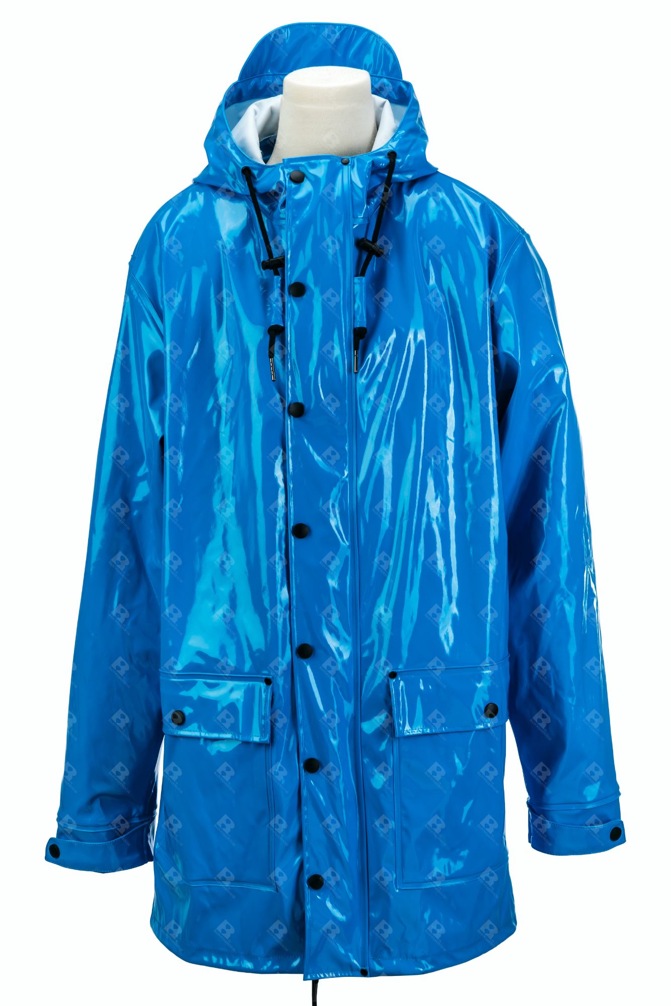 Shiny PU raincoat B4618B